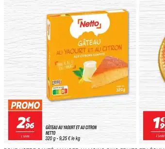 Netto GÂTEAU AU YAOURT ET AU CITRON offre