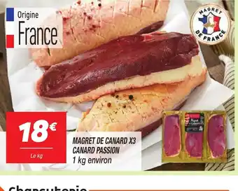Netto MAGRET DE CANARD X3 CANARD PASSION offre