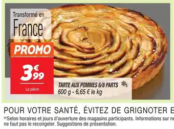 Netto TARTE AUX POMMES 6/8 PARTS offre