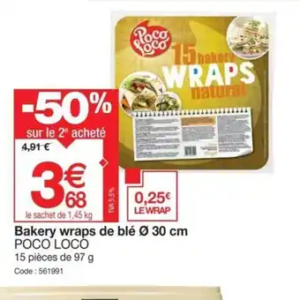 Bakery wraps de blé Ø 30 cm POCO LOCO