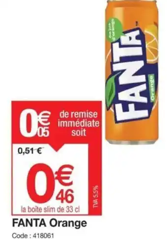 Promocash FANTA Orange offre