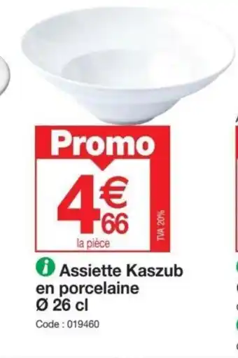 Promocash Assiette Kaszub en porcelaine offre
