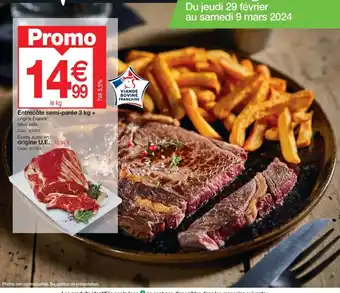 Promocash Entrecôte semi-parée 3 kg offre