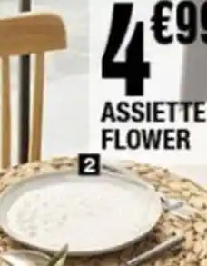 La Foir'Fouille ASSIETTE FLOWER offre