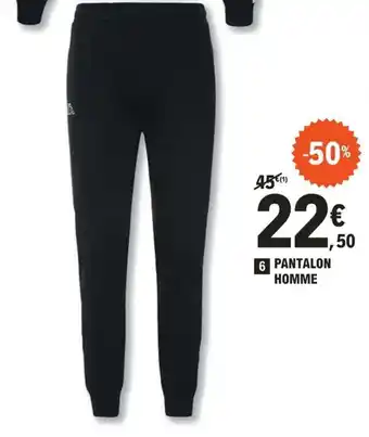 E.Leclerc Sport PANTALON HOMME offre