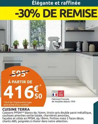 Mr Bricolage CUISINE TERRA Caissons PPSM offre