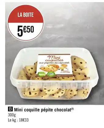 Casino Supermarchés Mini coquille pépite chocolat 300g offre