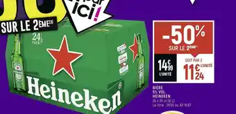 Heineken bière 5% vol.