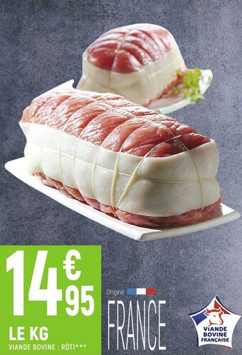 Viande bovine : rôti