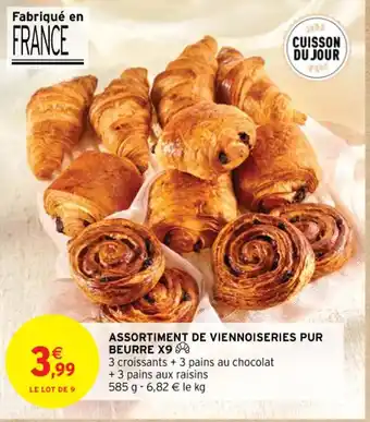 Intermarché Contact ASSORTIMENT DE VIENNOISERIES PUR BEURRE X9 offre