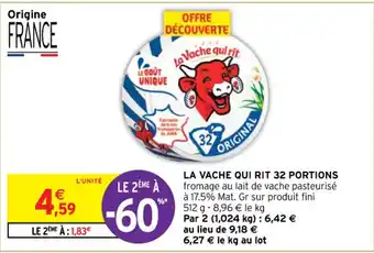 Intermarché Contact LA VACHE QUI RIT 32 PORTIONS offre