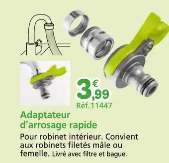 Provence Outillage Adaptateur d'arrosage rapide offre