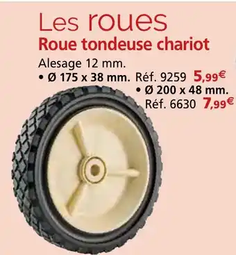 Provence Outillage Roue tondeuse chariot offre