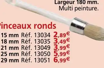 Provence Outillage Pinceaux ronds offre