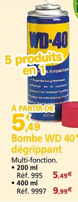 Provence Outillage Bombe WD 40* dégrippant offre