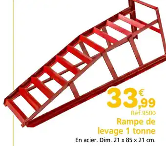 Provence Outillage Rampe de levage 1 tonne offre