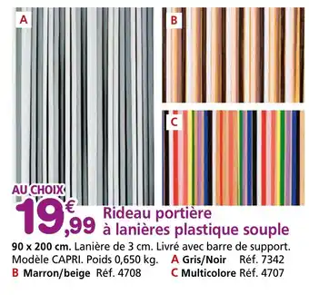 Provence Outillage Rideau portière à lanières plastique souple offre