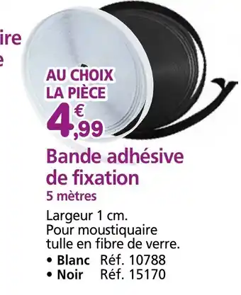 Provence Outillage Bande adhésive de fixation 5 mètres offre