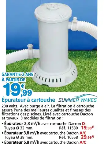 Provence Outillage Épurateur à cartouche offre