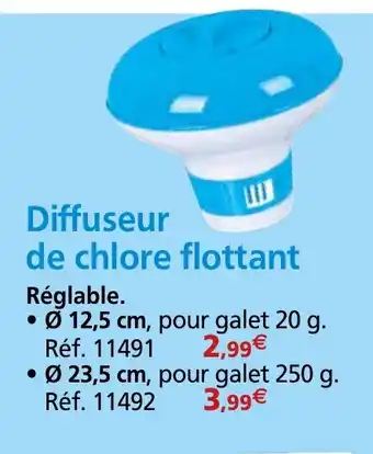 Provence Outillage Diffuseur de chlore flottant offre