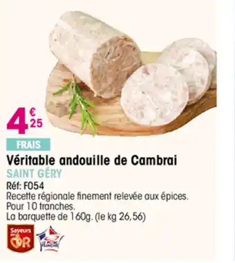 Croque Gel Véritable andouille de Cambrai SAINT GÉRY offre