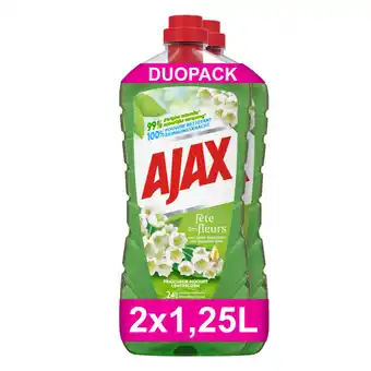 Carrefour AJAX Nettoyant ménager Fête des fleurs Duo Pack offre