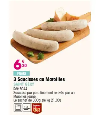 Croque Gel 3 Saucisses au Maroilles SAINT GÉRY offre