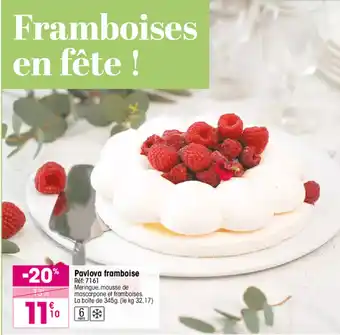 Pavlova framboise