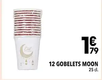 12 GOBELETS MOON 25 cl.