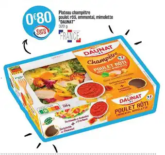 Cora x Carrefour Plateau Champêtre Poulet Rôti, Emmental, Mimolette offre