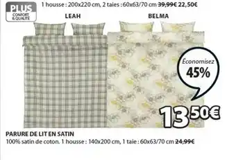 JYSK Parure De Lit En Satin offre