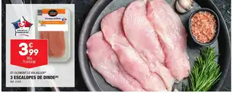 ALDI 3 ESCALOPES DE DINDE(A) offre