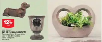 ALDI POT DE FLEUR DÉCORATIF Au choix en forme de cœur, chien, offre