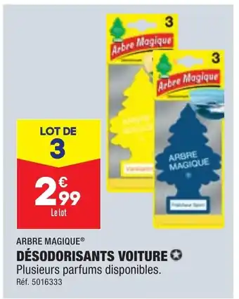 ALDI DÉSODORISANTS VOITURE offre