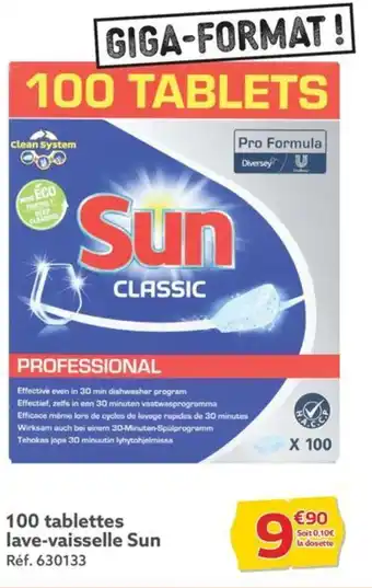 GiFi 100 tablettes lave-vaisselle Sun offre
