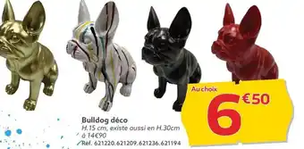 Gifi Bulldog déco H.15 cm, existe aussi en H.30cm offre
