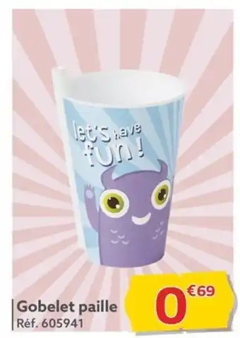 Gifi Gobelet paille offre