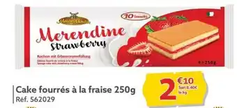 Gifi | Cake fourrés à la fraise 250g offre