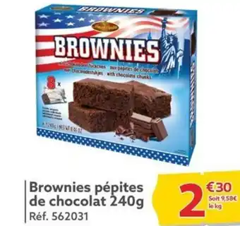 Brownies pépites de chocolat 240g