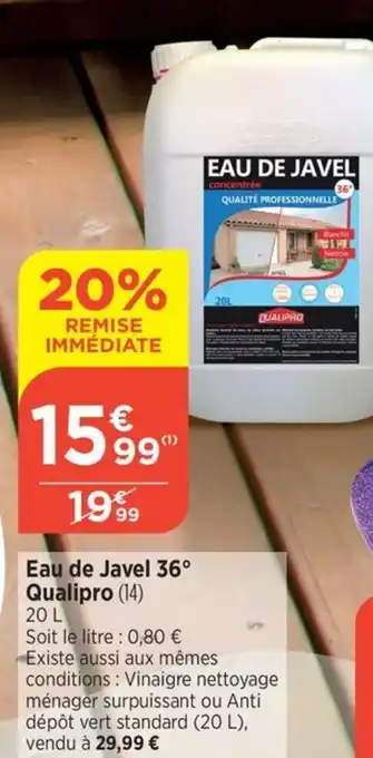 Eau de Javel 36â° Qualipro (14) 20 L