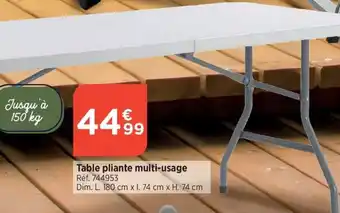 Bi1 Table pliante multi-usage offre