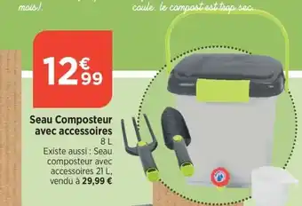 Bi1 Seau Composteur avec accessoires offre