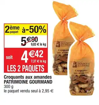 Migros Croquants aux amandes patrimoine gourmand offre