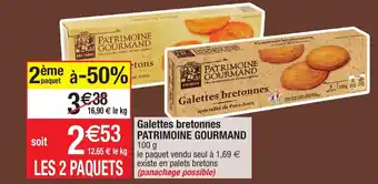 Migros Galettes bretonnes patrimoine gourmand offre
