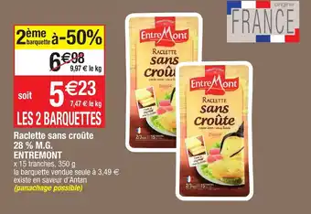 Migros Raclette sans croûte 28% M.G. entremont offre