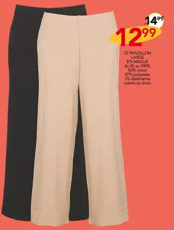 Stokomani BELLA DIVA LE PANTALON LARGE EN MAILLE offre