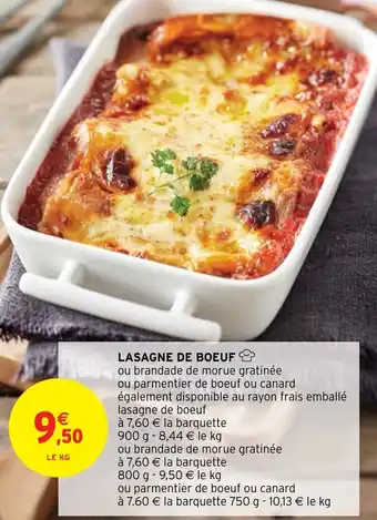 Intermarché Hyper LASAGNE DE BOEUF offre