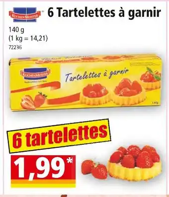 Norma KUCHEN MEISTER 6 Tartelettes à garnir offre