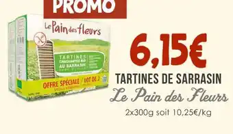 Naturalia Le Pain des Fleurs TARTINES DE SARRASIN offre