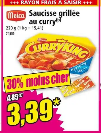 Norma MEICA Saucisse grillée au curry offre